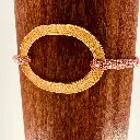 Bracelet 10 Franc évidé Fuchsia