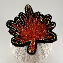 Enya création broche Ginko rouge