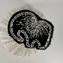Enya création broche Eléphant argent