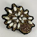 Enya création broche Coquillage et perles