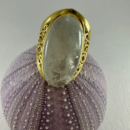 [AR00058] Bague largue  Sol Pierre de lune T58